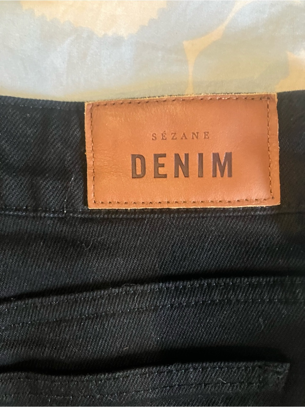 Size 38/6/28 Sézane Black Le Droit Iconique Straight Leg Women's Jeans